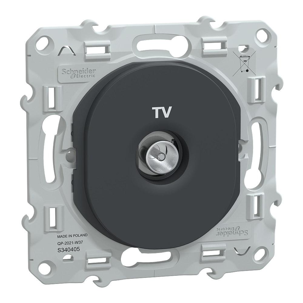 Prise TV Anthracite